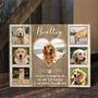 Custom Dog Memorial Wall Art Canvas - Thoughtful Gift For Pet Loss With Personalized Photo Collage For Living Room DéCor