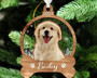 Heartfelt Dog's First Christmas Ornament - Custom Portrait Bauble For Dog Mom Gifts