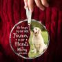 Touching Dog Wall Art Christmas Ornament - Custom Photo And Name Glass Memorial For Your Beloved Pet