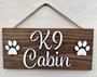 Custom Dog Wall Art - Personalized Wooden Sign For Pet Area - 3D Name Design With Paw Element