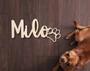 Personalized Dog Wall Art Metal Sign - Custom Name Plaque For Pet Lovers, Dog Kennel Decor, Indoor/Outdoor Use