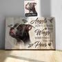 Heartfelt Personalized Dog Canvas For Dog Lovers - Angels Don't Always Have Wings Art Decor For Living Room