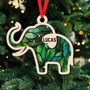 Thoughtful Sisterhood Elephant Ornament For Friends & Mom Tribe - Customizable Wooden Keepsake For Bible Group & Sister Gifts