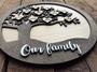 Thoughtful Family Tree Wooden Wall Art Personalized With Family Names For Living Room Decor