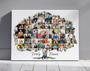 Heartfelt Family Tree Wall Decor Canvas - Custom Photo Collage Gift For Birthdays