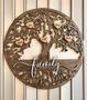 Customized Family Tree Wall Decor For Grandma - Rustic Wooden Sign Gift - Mother's Day And Christmas Present