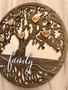 Customized Family Tree Wall Decor For Grandma - Rustic Wooden Sign Gift - Mother's Day And Christmas Present