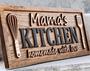 Personalized Mom's Kitchen Wood Sign - Mother's Day & Birthday Gift For Kitchen DéCor