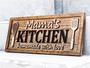 Personalized Mom's Kitchen Wood Sign - Mother's Day & Birthday Gift For Kitchen DéCor