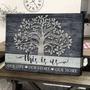 Customizable Family Tree Canvas For Grandparents - Christmas & Anniversary Wall Art Decor