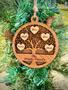 Thoughtful Family Tree Wall Decor - Personalized Wooden Ornament For Holiday Memories