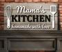 Personalized Mom's Kitchen Signs - Rustic Family Name Wood Decor For Mother's Day