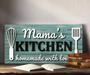 Personalized Mom's Kitchen Signs - Rustic Family Name Wood Decor For Mother's Day