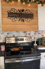 Thoughtful Kitchen Wall Art - Custom Mom's Metal Sign For Housewarming Decor