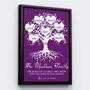 Family Tree Wall Decor Canvas - Custom Name & Date Personalized Gift For Anniversary Or Wedding