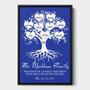 Family Tree Wall Decor Canvas - Custom Name & Date Personalized Gift For Anniversary Or Wedding