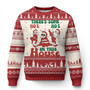 Christmas Santa Ugly Christmas Sweater Theres Some Hos In This House Funny Xmas
