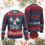 Funny Xmas Garden Ugly Christmas Sweater Hanging With My Gnomies