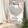 Personalized Mother Daughter Art Canvas - Heartfelt Mom Quote For Mother's Day Gift Decor