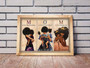 Heartfelt Mother Daughter Art Canvas - Afro Mom And Daughter Design For Mother's Day Gift