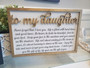 Mother-daughter art wood sign with stand, natural wood indoor shelf decor; heartfelt accent for living room or entryway