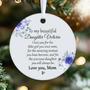 Heartfelt Mother Daughter Art Ornament - Personalized Christmas Gift For Adult Daughter From Mom