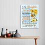 Meaningful Mother Daughter Art Canvas With Poem – Heartfelt Gift For Daughters From Mom, Perfect Wall Art For Bedroom DéCor