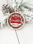 Touching Mother Daughter Art Wooden Ornament For Christmas Gift From Mom