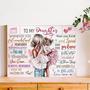 Motivational Mother Daughter Art Canvas For Girls' Room - Inspirational Quotes In Pink - Ideal Birthday Gift For Family Home DéCor