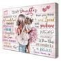 Motivational Mother Daughter Art Canvas For Girls' Room - Inspirational Quotes In Pink - Ideal Birthday Gift For Family Home DéCor