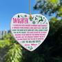 Heartfelt Mother Daughter Art Ornament - I Love You Forever Christmas Tree Keepsake From Mom