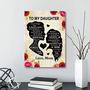 Thoughtful Mother Daughter Canvas Art For Bedroom - Ideal Birthday Gift With Heartfelt Quote