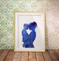 Heartfelt Mother And Son Wall Art Canvas – Custom Watercolor Design For Living Room DéCor