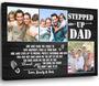 Thoughtful Step Dad Gifts Photo Collage Canvas For Father's Day Or Birthday - Personalized And Heartfelt From Kids