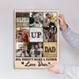 Heartfelt Step Dad Gifts: Christmas Photo Canvas For Bonus Dad From Daughter & Son