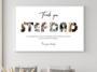 Step Dad Gifts: Personalized Photo Collage Canvas For Father's Day From Kids