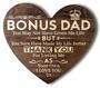 Touching Step Dad Gifts Wood Sign For Father's Day Birthday Christmas - Heartfelt Bonus Dad Plaque