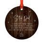 Rustic Step Dad Christmas Ornament - I Love You More Gift For Holiday DéCor