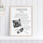 Thoughtful Step Dad Gift Canvas With Poem For Father's Day Or Christmas