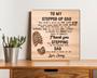 Personalized Step Dad Gifts Wood Sign With Touching Dad And Daughter Design For Thoughtful Father's Day Decor