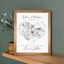 Personalized Where We Met Map Canvas For Couples - Custom Location Map Artwork For Boyfriend, First Date Memory Keepsake