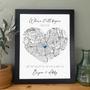 Personalized Where We Met Map Canvas For Couples - Custom Location Map Artwork For Boyfriend, First Date Memory Keepsake