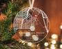 Personalized Acrylic Ornament - Where We Met Map For Couples, Engagement Memory Gift, Holiday Decor