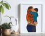 Heartfelt Mother & Son Canvas Wall Art For Kids Room - Personalized Touch For Motherhood