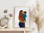 Heartfelt Mother & Son Canvas Wall Art For Kids Room - Personalized Touch For Motherhood