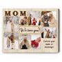 Thoughtful Mother Son Wall Art - Custom Photo Collage Canvas For Mom's Birthday Or Mother's Day Gift From Son Or Husband