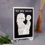 Thoughtful Mother Son Wall Art - Personalized Wood Sign With Kids' Names For Mother's Day Gift