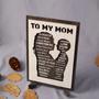 Thoughtful Mother Son Wall Art - Personalized Wood Sign With Kids' Names For Mother's Day Gift