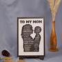 Thoughtful Mother Son Wall Art - Personalized Wood Sign With Kids' Names For Mother's Day Gift