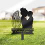 Personalized Mother And Son Memorial Metal Sign - Sympathy Grave Marker For Remembrance